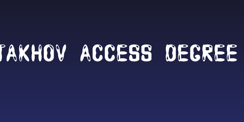 Astakhov Access Degree AG Social Header