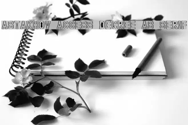Astakhov Access Degree AS Serif Font examples