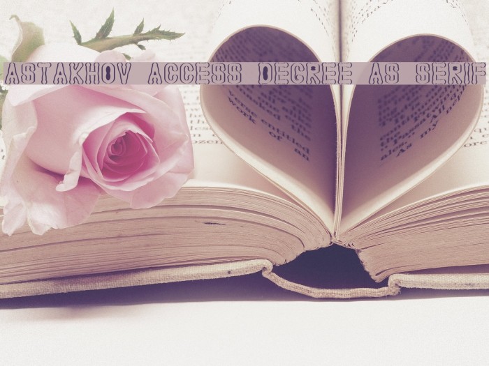 Astakhov Access Degree AS Serif Font examples