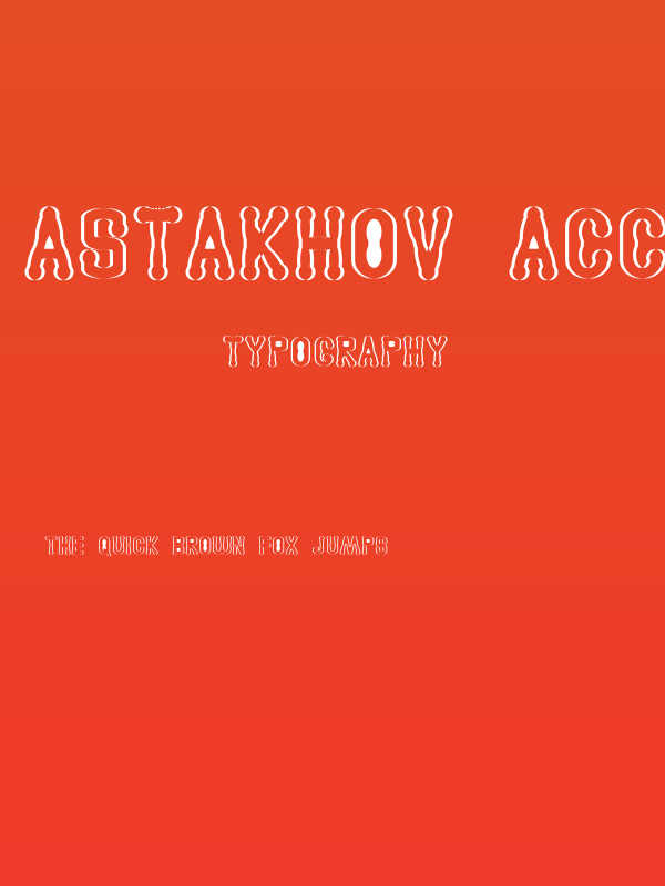 Astakhov Access Degree AS Serif Poster