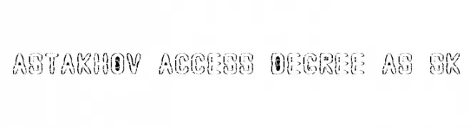Astakhov Access Degree AS Sk  Frei Schriftart Herunterladen
