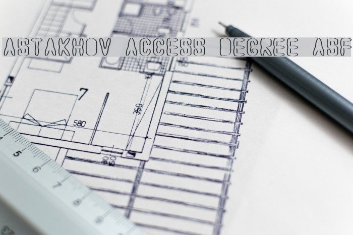 Astakhov Access Degree ASF Font examples