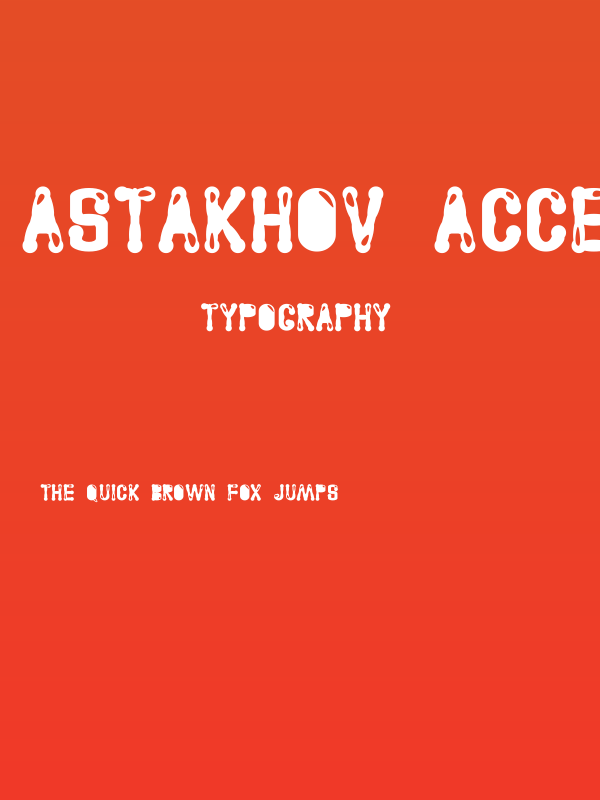 Astakhov Access Degree GF Serif Poster