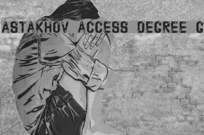 Astakhov Access Degree G Font examples