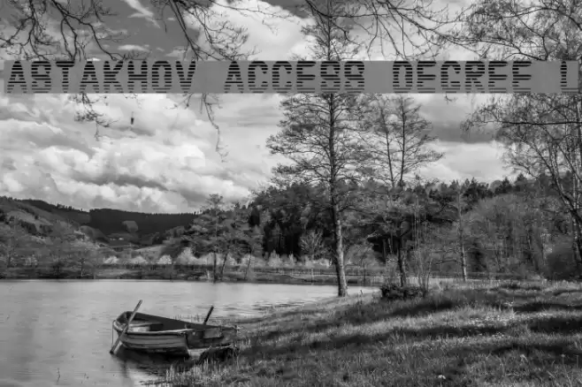 Astakhov Access Degree L Font examples