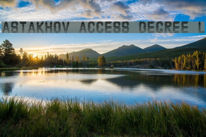 Astakhov Access Degree L Example 3