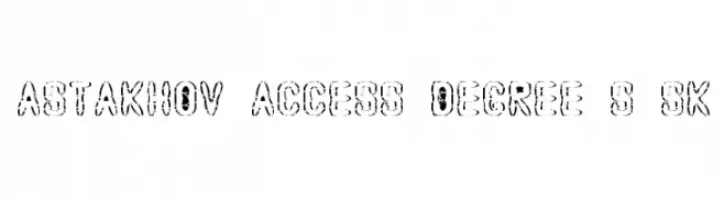 Astakhov Access Degree S Sk  Fuentes Gratis Descargar