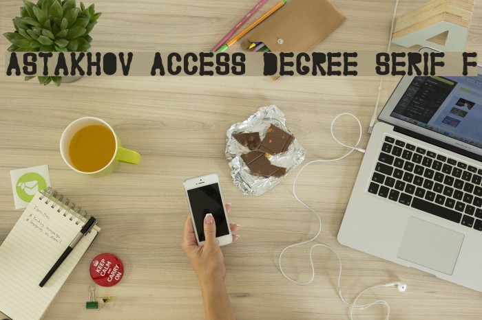 Astakhov Access Degree Serif F Font examples