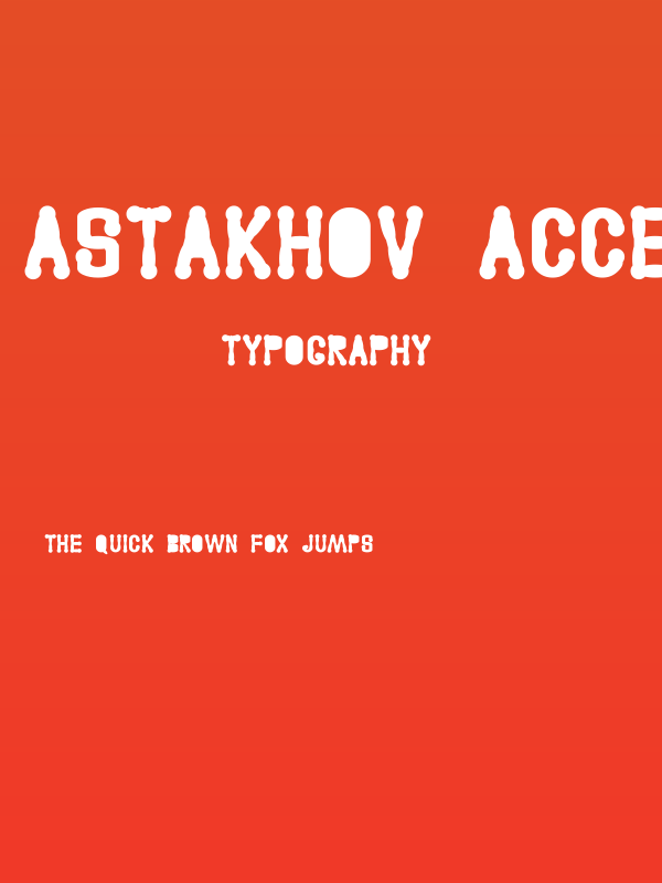 Astakhov Access Degree Serif F Poster
