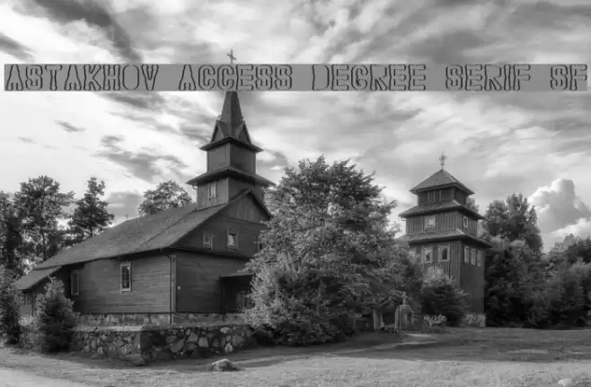 Astakhov Access Degree Serif SF Font examples