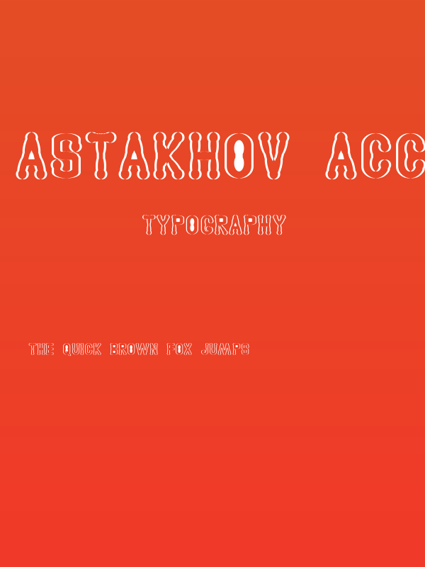 Astakhov Access Degree Serif S Poster