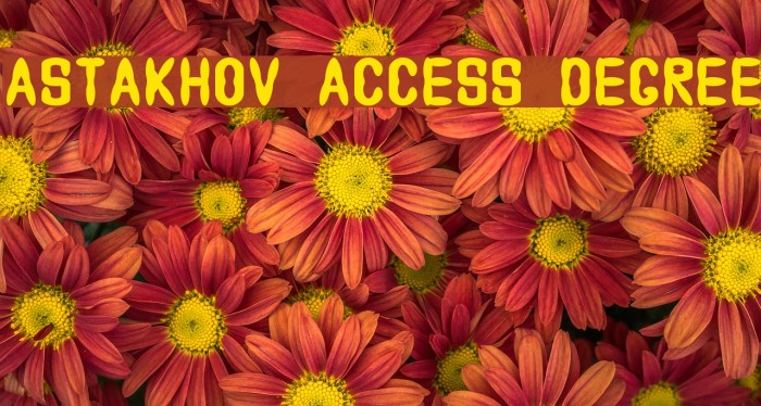 Astakhov Access Degree Font examples