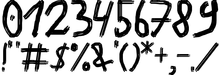 Astakhov Brush Hooliganism Font OTHER CHARS