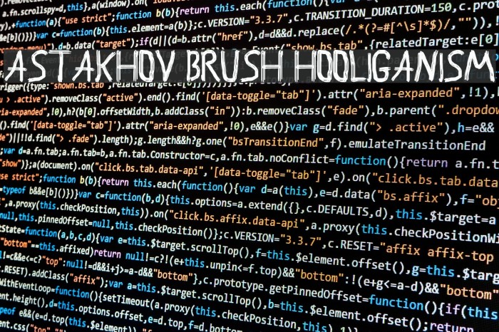 Astakhov Brush Hooliganism Font examples