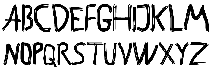 Astakhov Brush Hooliganism Font LOWERCASE