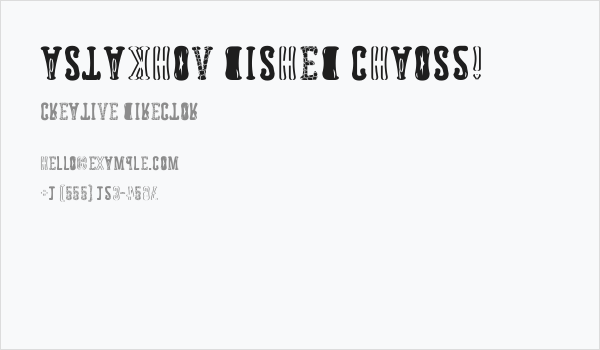 Astakhov Dished ChAoS2! Business Card