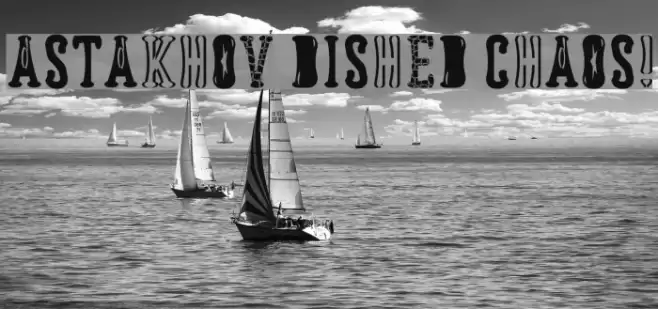 Astakhov Dished ChAoS! Font examples