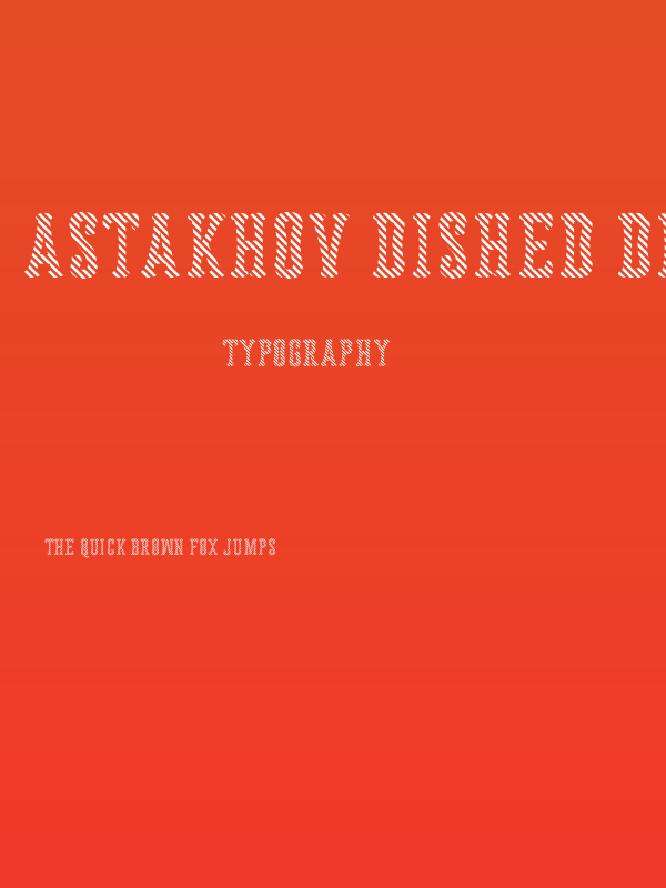 Astakhov Dished DL Serif Poster