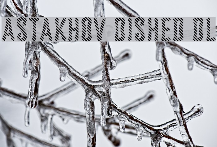 Astakhov Dished DL Font examples