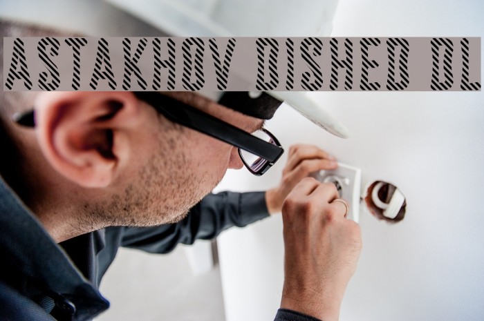 Astakhov Dished DL Font examples