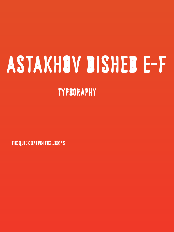 Astakhov Dished E-F Poster