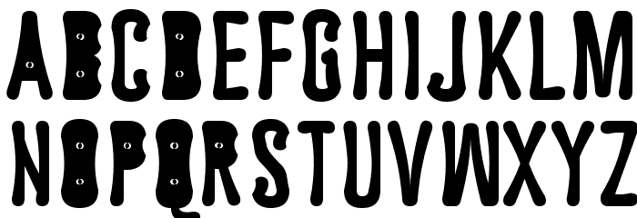 Astakhov Dished E-F Font LOWERCASE