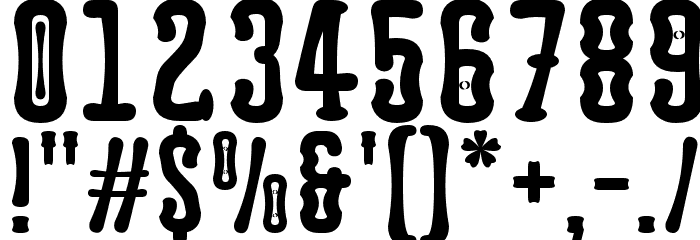 Astakhov Dished E Serif Font OTHER CHARS