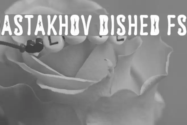Astakhov Dished FS Font examples