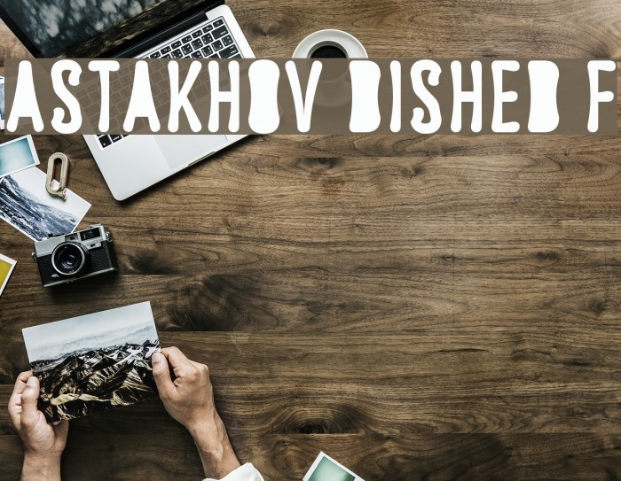Astakhov Dished F Font examples