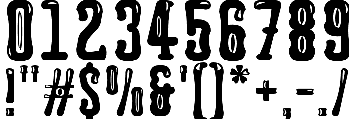 Astakhov Dished Glamour E-F-2 S Font OTHER CHARS