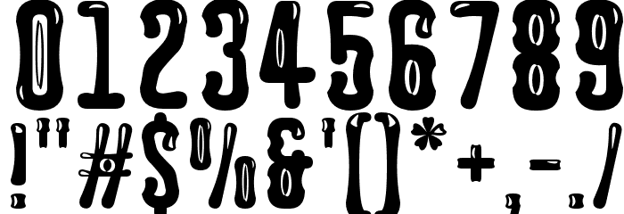 Astakhov Dished Glamour E-F-2 Font OTHER CHARS