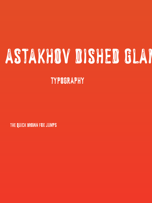 Astakhov Dished Glamour E-F-2 Poster