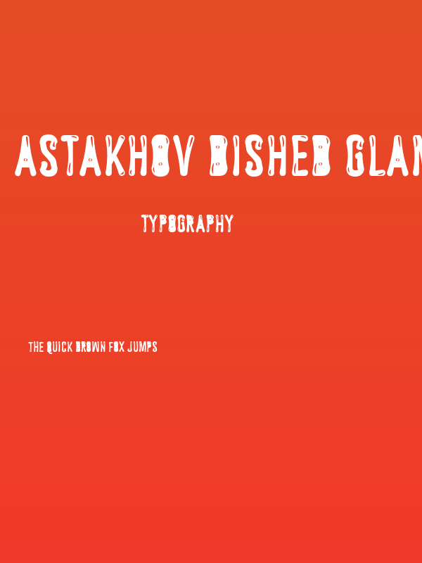 Astakhov Dished Glamour E-F Poster