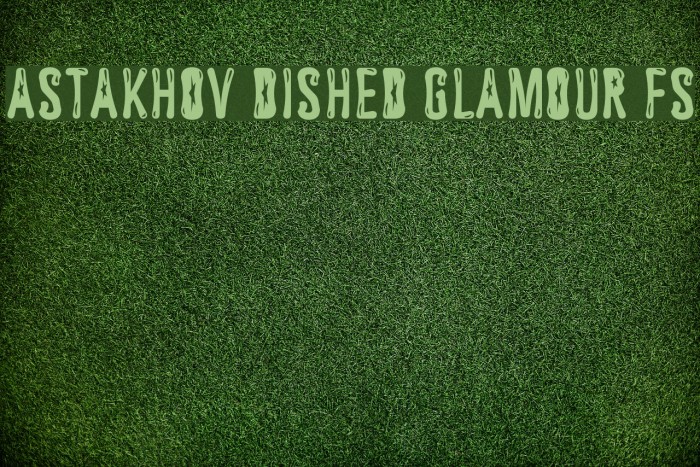 Astakhov Dished Glamour FS Font examples