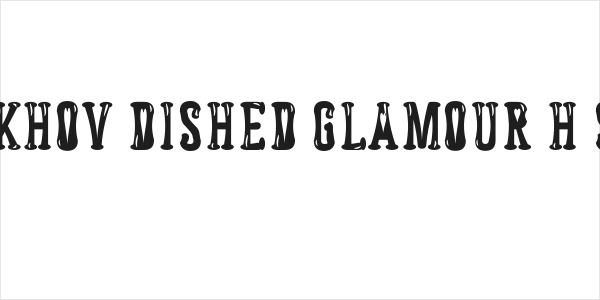 Astakhov Dished Glamour H Serif Logo