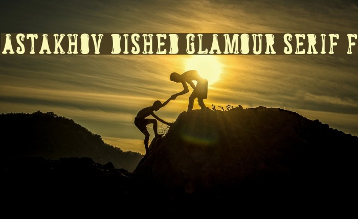 Astakhov Dished Glamour Serif F Example 3