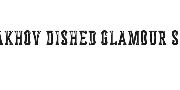 Astakhov Dished Glamour Serif Logo