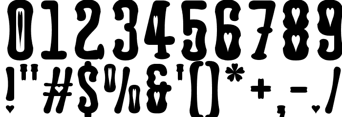 Astakhov Dished H Serif Font OTHER CHARS
