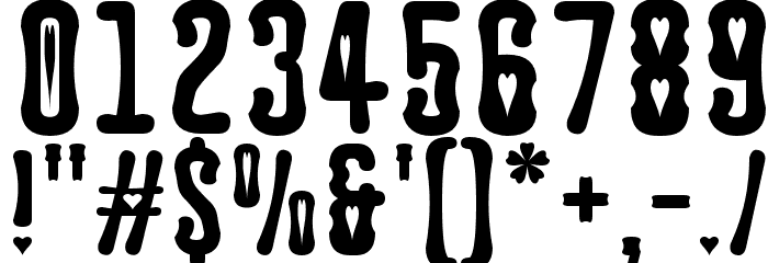 Astakhov Dished H Font OTHER CHARS