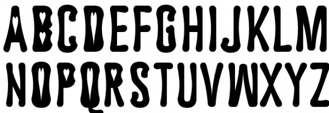 Astakhov Dished H 字体 大写