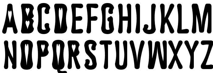 Astakhov Dished H Font LOWERCASE