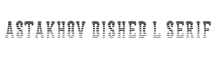 Astakhov Dished L Serif Font