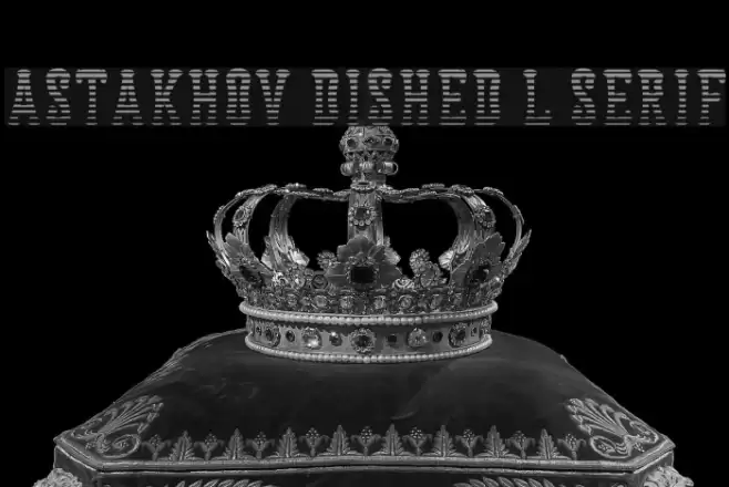 Astakhov Dished L Serif Font examples