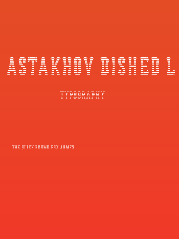 Astakhov Dished L Serif Poster