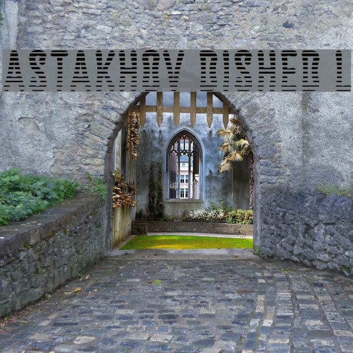 Astakhov Dished L Font examples