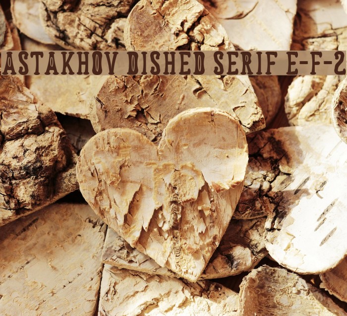 Astakhov Dished Serif E-F-2 Font examples