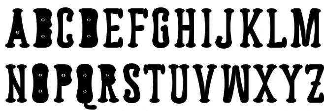 Astakhov Dished Serif E-F フォント 大文字