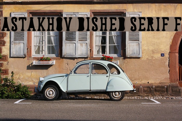 Astakhov Dished Serif F Font examples