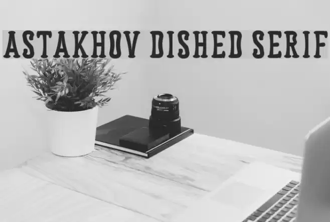Astakhov Dished Serif Font examples