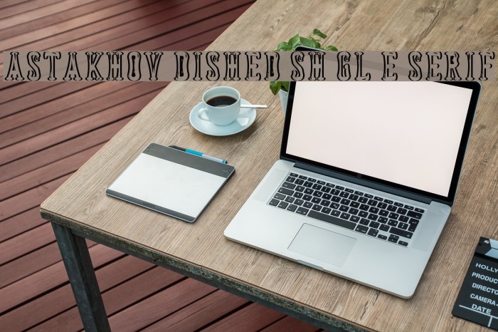 Astakhov Dished Sh Gl E Serif Font examples